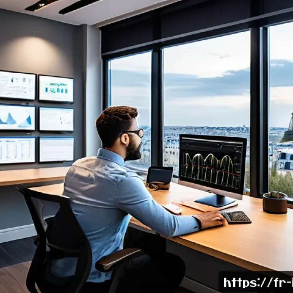정보처리 자격증을 활용한 IT 직군별 이직 팁 - A modern professional workspace scene featuring a mid-30s European IT specialist in business casual ...
